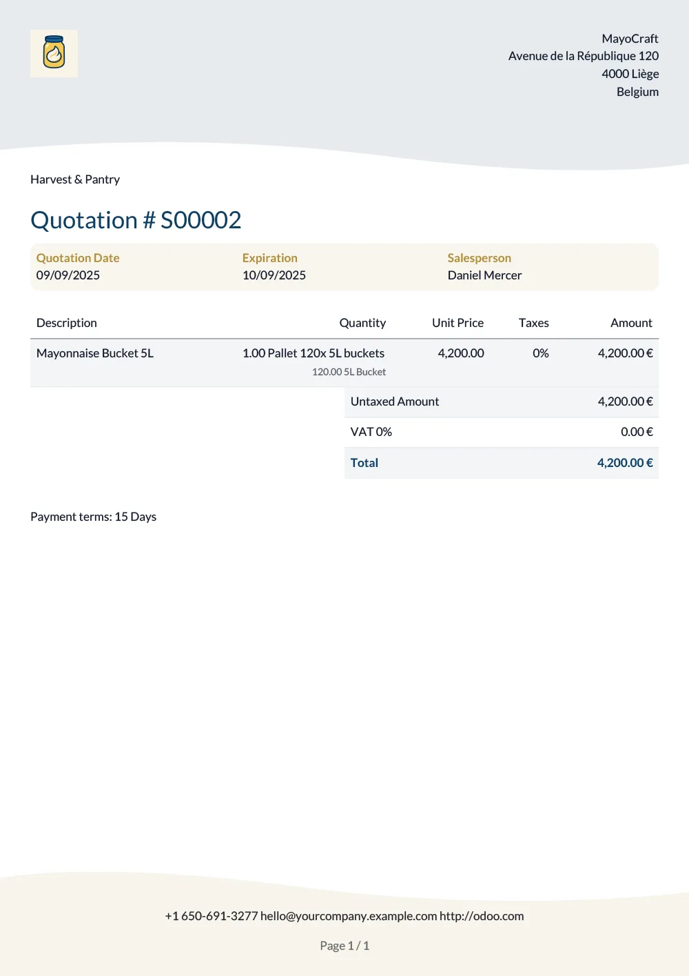 Commande client B2B avec tarifs negocies